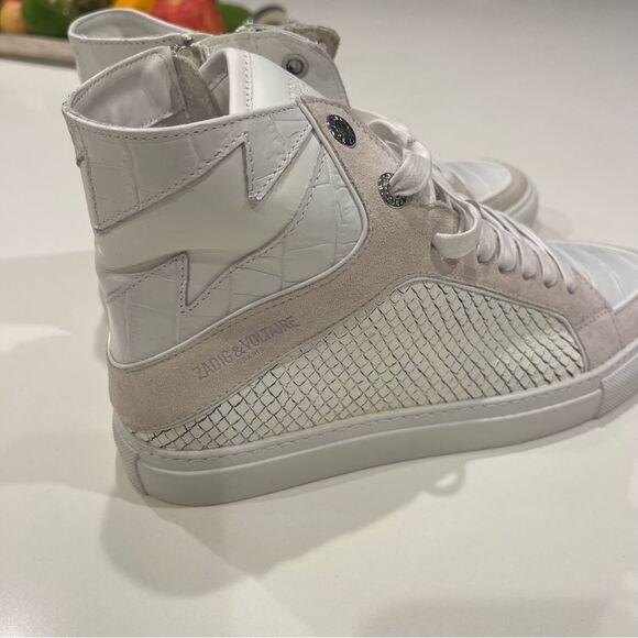 ZADIG & VOLTAIRE High Flash Keith Sneakers New - Picture 3 of 13